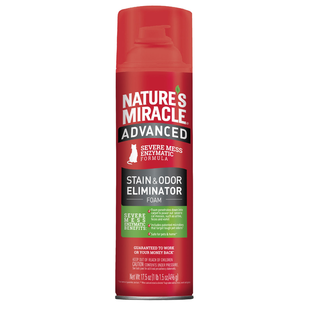 Nature's Miracle Advanced Cat Stain and Odor ?Foam Aerosol 17.5oz