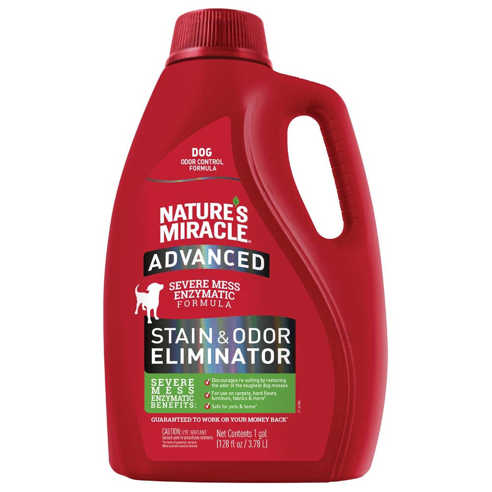 Nature's Miracle Advanced Dog Stain & Odor Remover Pour 128 fl. oz