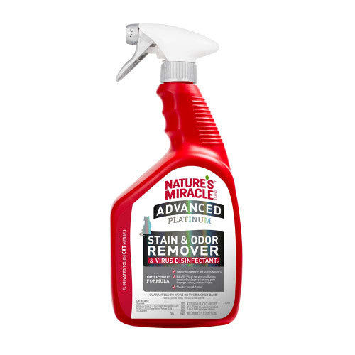 Nature’s Miracle Advanced Platinum Disinfectant Cat Stain & Odor Remover 32 fl. oz