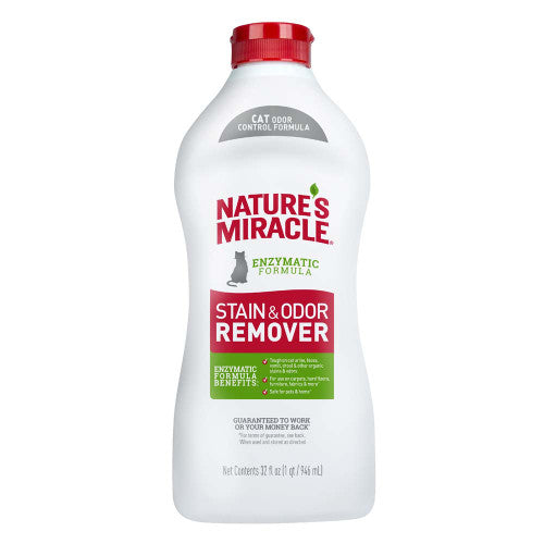 Nature’s Miracle Enzymatic Formula Stain and Odor Remover 32 oz - Cat