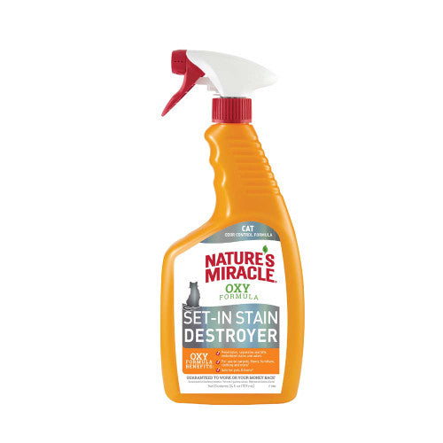 Nature’s Miracle Orange Oxy Just for Cats Stain & Odor Remover 24 fl. oz - Cat