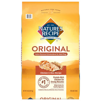 Nature's Recipe Original Chicken & Rice Dog Food 24 lb 730521628413