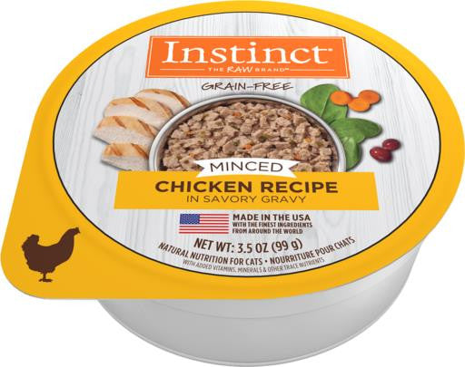 Nature's Variety Instinct Minced Cups Cat Chicken 12/3.5 Oz {L-1} 699836 769949610281