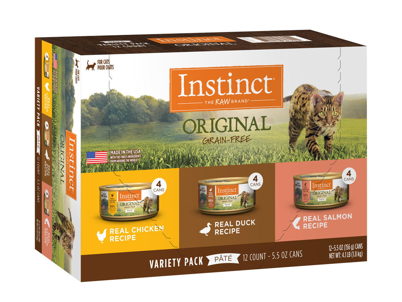 Nature's Variety Instinct Original Grain Free Variety Pack Cat 5.5oz 12CT {L+1}699980 769949617044