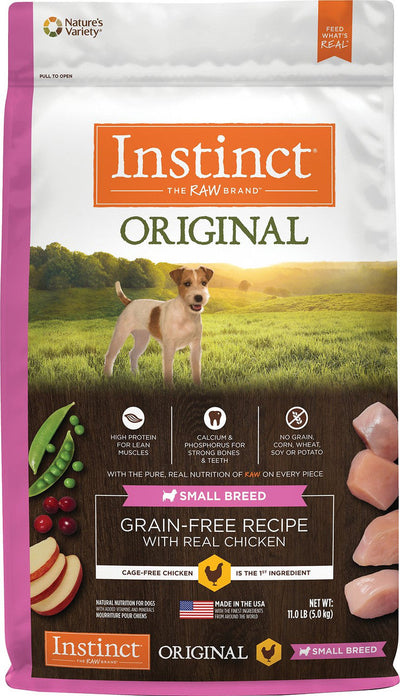 Nature's Variety Instinct Original Small Breed Grain Free Recipe With Real Chicken Natural Dry Dog Food-11-lb-{L-1} 769949658184