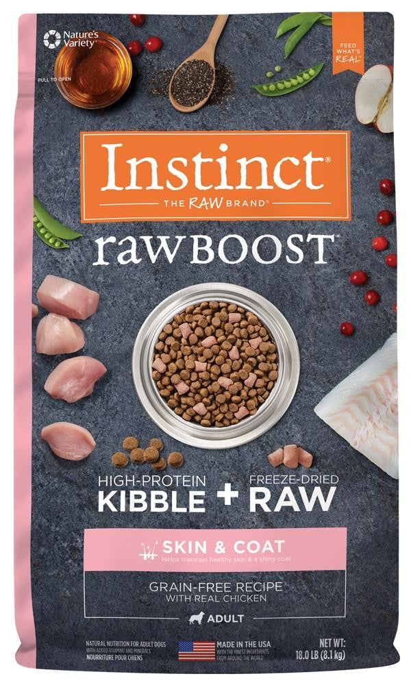 Nature's Variety Instinct Raw Boost Grain-Free Chicken Skin & Coat Dog 18lb {L-1}699978 769949659037