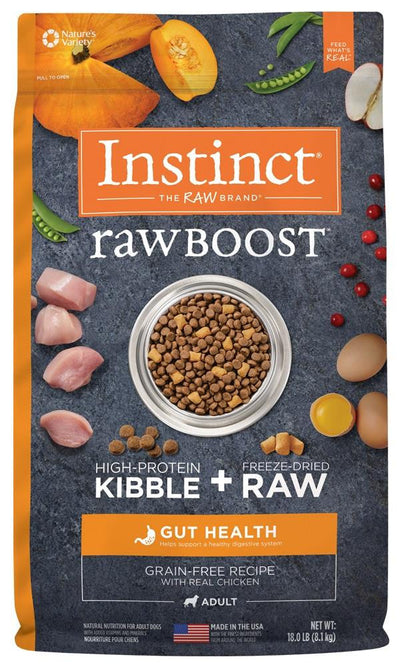 Nature's Variety Instinct Raw Boost Grain-Free Real Chicken for Gut Health 18lb {L-1}699976 769949659013