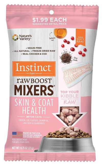 Nature's Variety Instinct Raw Boost Mixers -Skin & Coat Cat .75oz {L+1}699983 769949701101