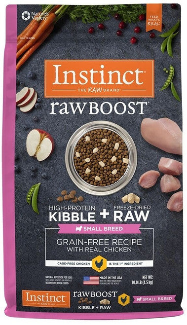 Nature’s Variety Instinct Raw Boost Small Breed Grain - free Chicken Meal Dry Dog Food - 10 - lb - {L - 1}