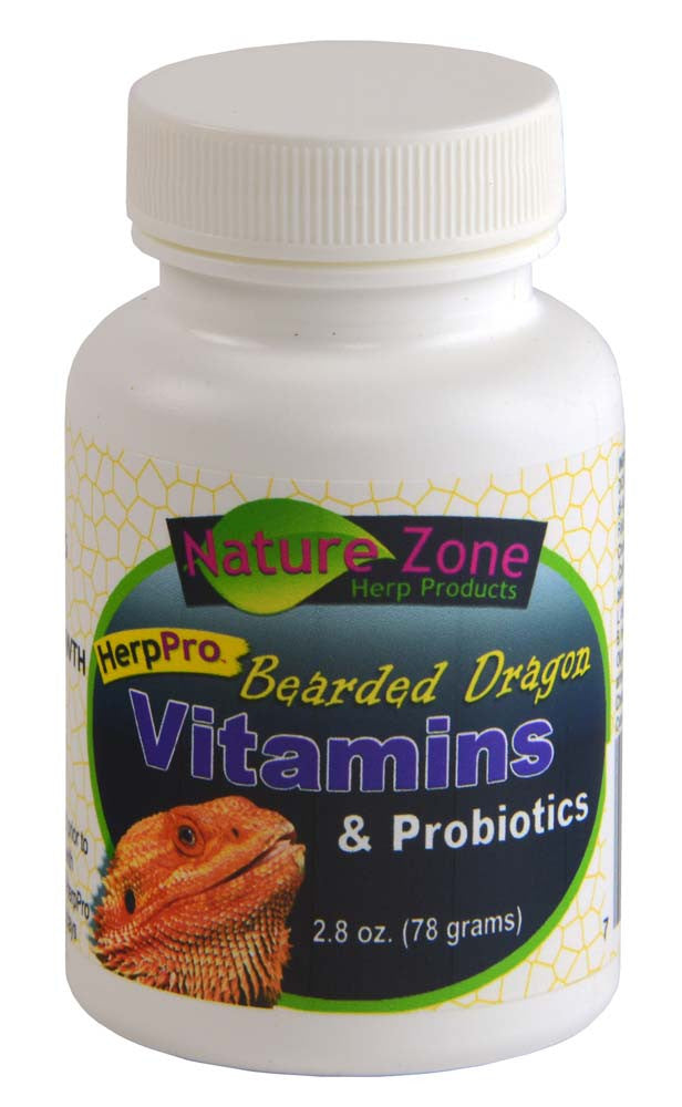 Nature Zone Bearded Dragon Vitamins & Probiotics Supplement 2.8 oz
