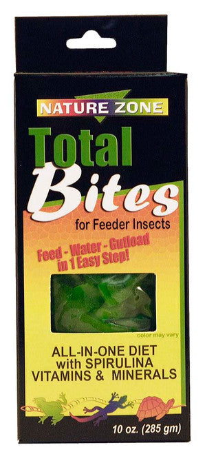 Nature Zone Cricket Total Bites with Spirulina 10 oz - Reptile