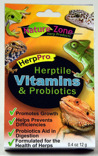 Nature Zone Herptile Vitamins and Probiotics Supplement 0.4 oz - Reptile
