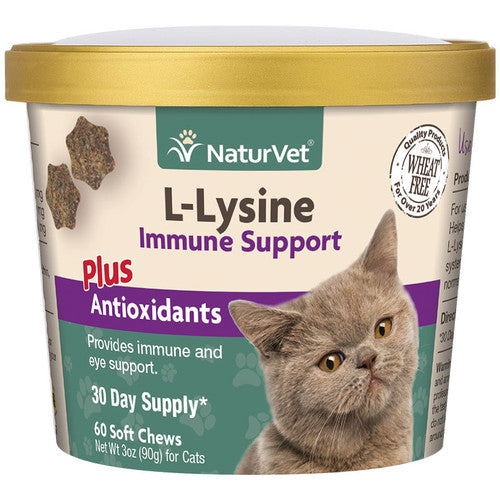 Naturvet Cat Immune L - lysine Chew 60 Count