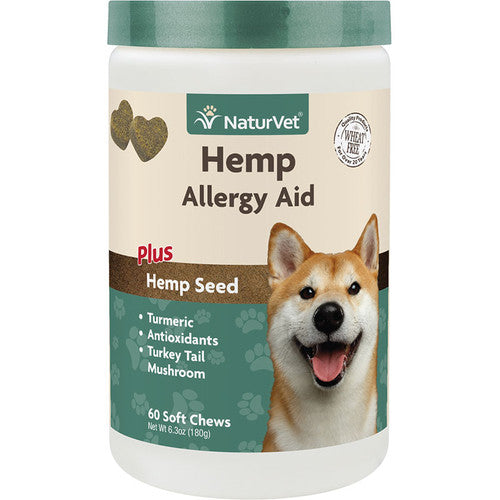 Naturvet Dog Allergy Aid Hemp Chew 60 Count