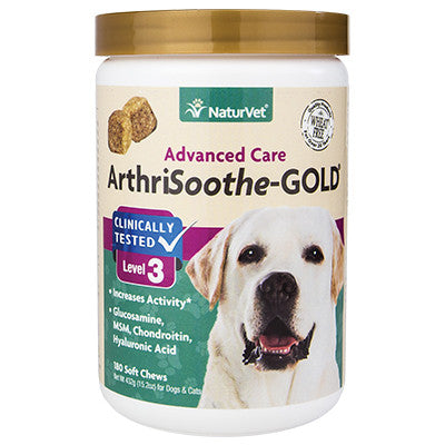 Naturvet Dog Arthrisoothe Gold Chews 180ct