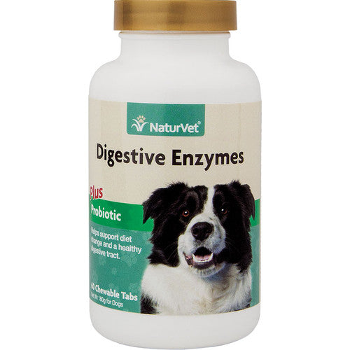 Naturvet Dog Digestive Enzyme Tablet 60 Count