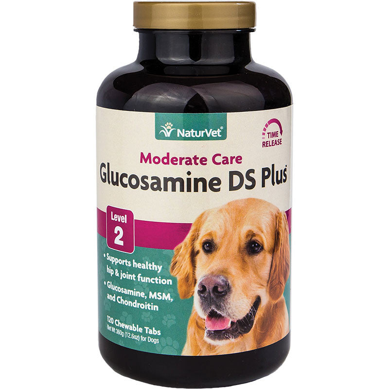 Naturvet Dog Glucosamine Level 2 Time Release Tablet 120 Count