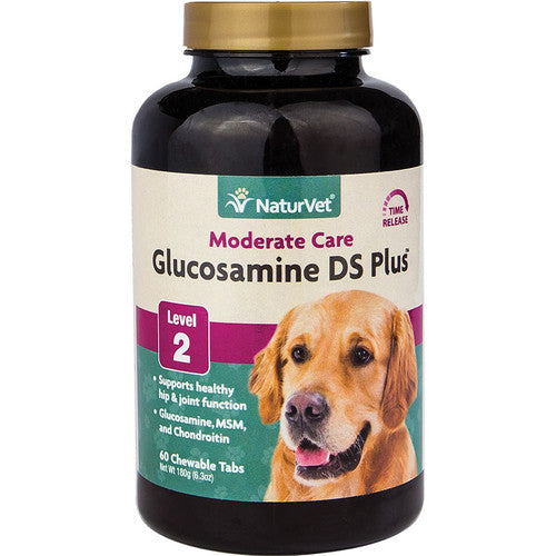 Naturvet Dog Glucosamine Level 2 Time Release Tablet 60 Count