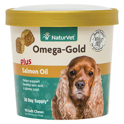 Naturvet Dog Omega Gold Chew 90 Count