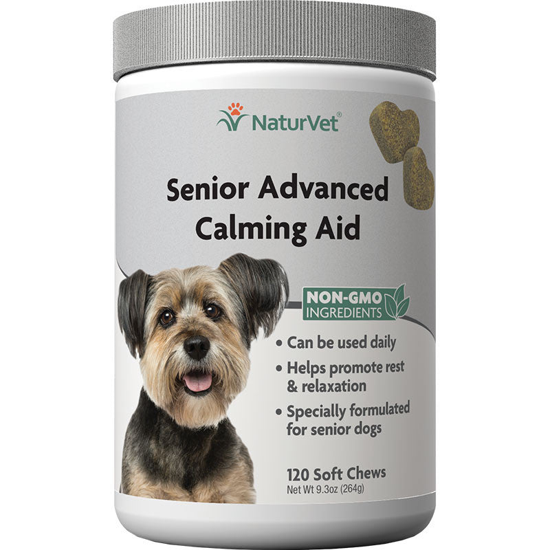Naturvet Dog Senior Advanced Calm Aid Chew 120 Count