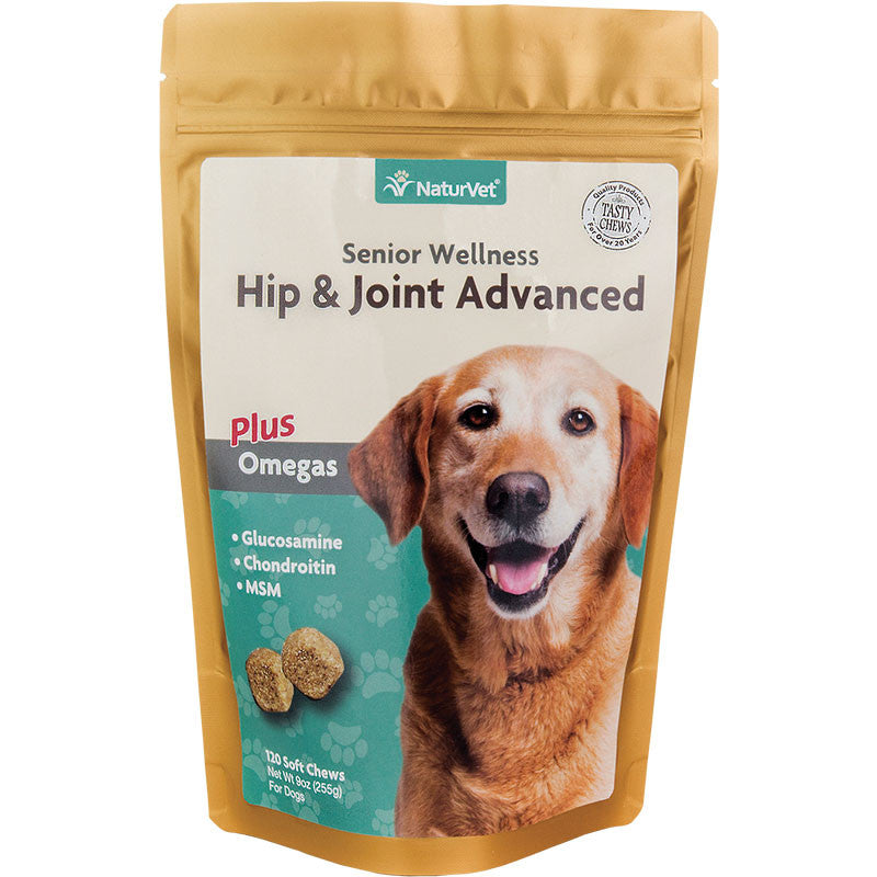 Naturvet Dog Senior Hip & Joint Chew 120 Count