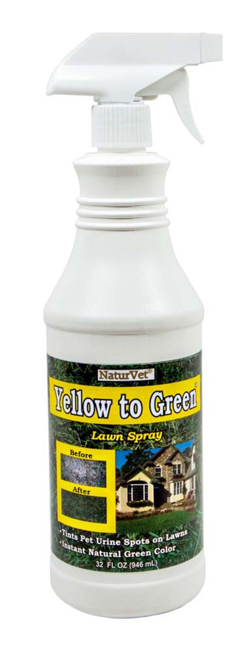 NaturVet GrassSaver Yellow - To - Green Lawn Spray 32 Fl. oz - Dog