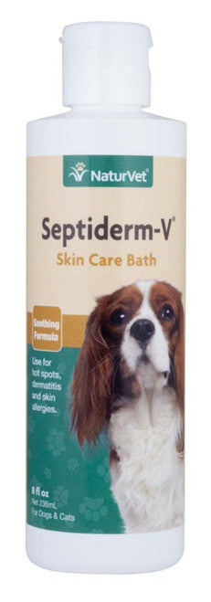 NaturVet Septiderm - V Skin Care Bath 8 fl oz - Dog
