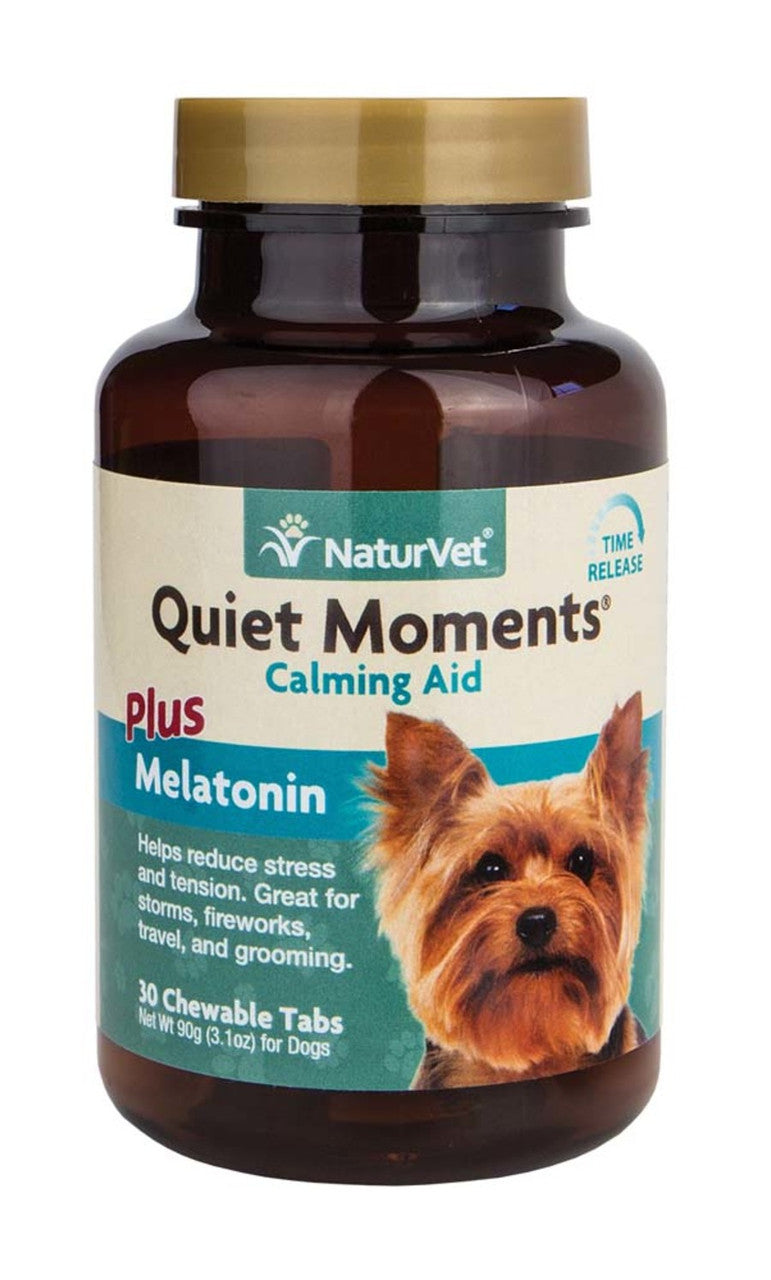NaturVet Time Release Quiet Moments Tasty Chewable Tablets 3.1 oz 30 ct - Dog
