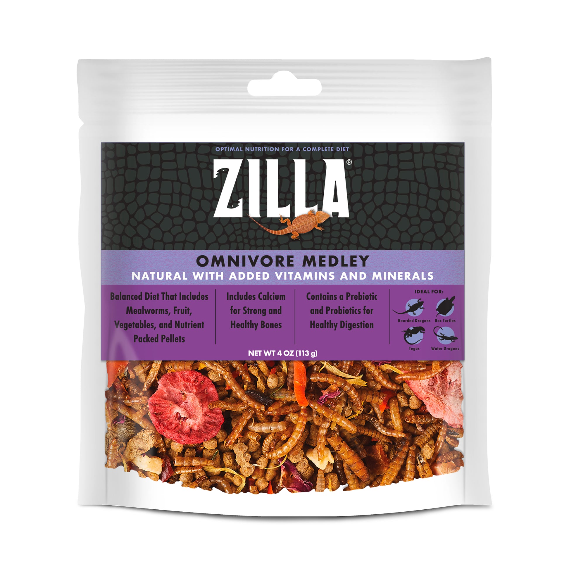 Zilla Medley Diet Omnivore Mix Omnivore Mix 4 oz 096316002982