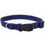 New Earth Soy Adjustable Dog Collar Indigo 1 in x 18 - 26