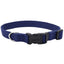 New Earth Soy Adjustable Dog Collar Indigo 3/4 in x 12 - 18