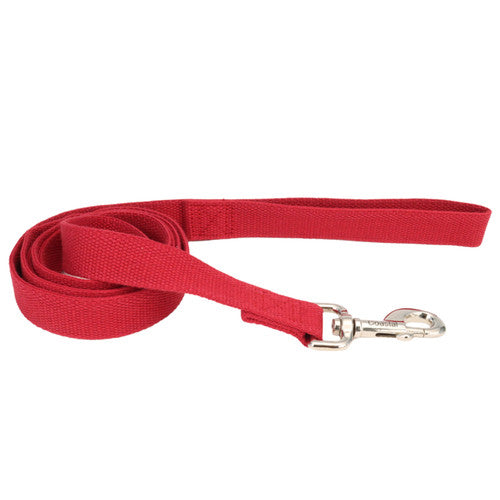 New Earth Soy Dog Leash Cranberry 5/8 in x 6 ft