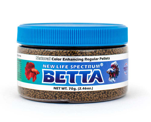 New Life Spectrum Betta Pellets Fish Food 2.46oz Regular - Aquarium