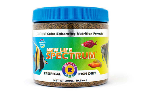 New Life Spectrum Tropical Sinking Pellets Fish Food 10.5oz Regular - Aquarium