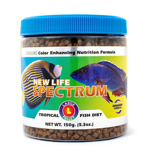 New Life Spectrum Tropical Sinking Pellets Fish Food 5.3oz - Aquarium