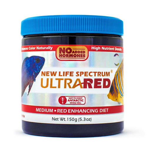New Life Spectrum UltraRED Pellets Fish Food 5.3oz MD - Aquarium