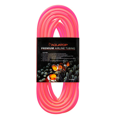 Aquatop Airline Tubing Neon Red 13 ft 850047393555