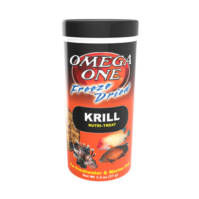 Omega One Freeze Dried Krill Fish Food 1.3 oz 698220004412
