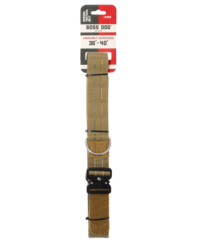 Boss Dog Human Boss Tactical Utility "Dog Walker" Belt Tan Large (36-40In Waist) 850065051185
