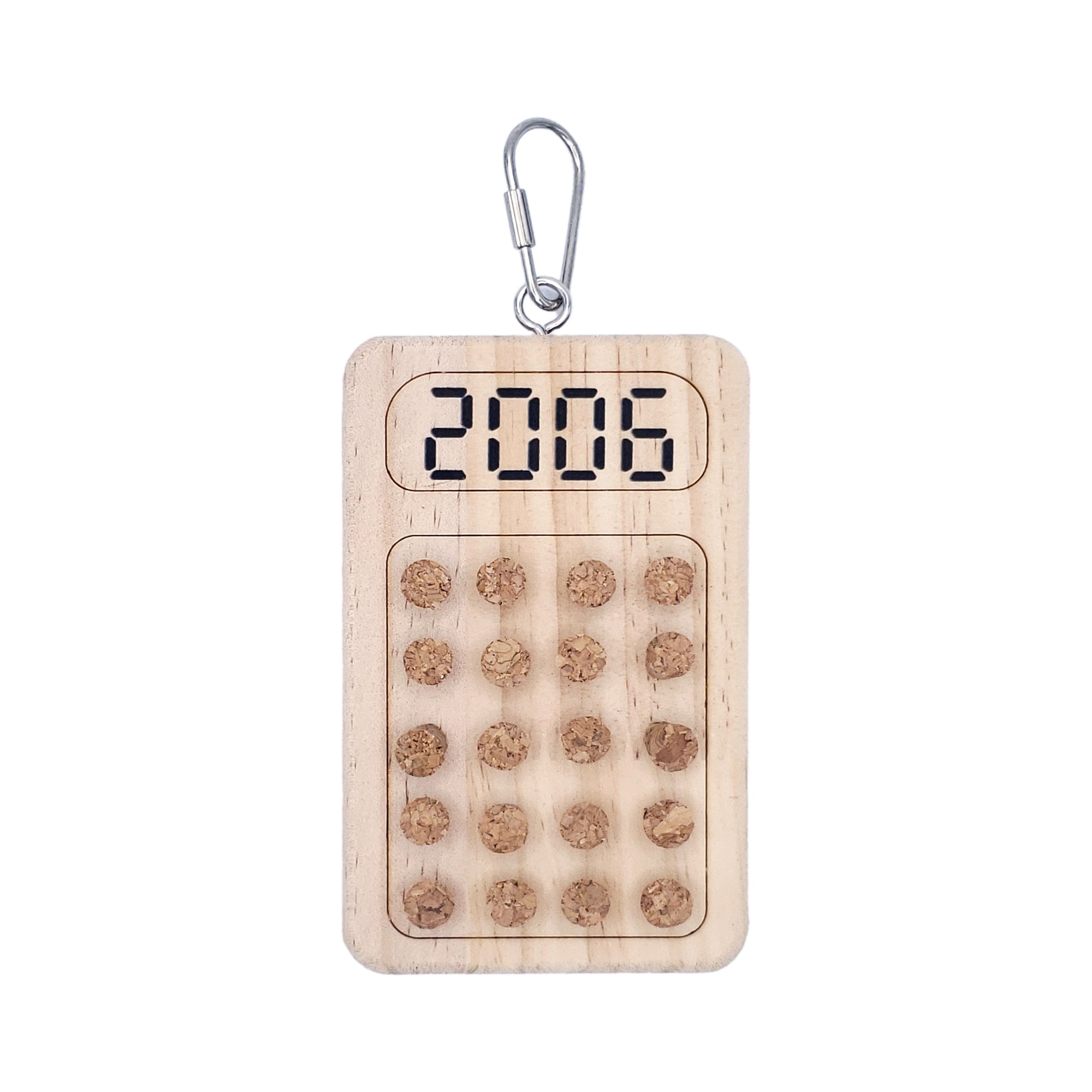 A & E Cages Happy Beaks Wood and Cork Calculator Bird Toy 644472992106