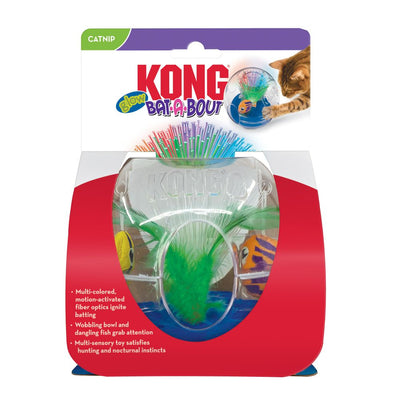 KONG Bat-A-Bout Glow Aquarium Cat Toy Medium 035585440040