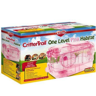 Kaytee CritterTrail One Level Habitat Pink Edition