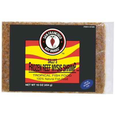 San Francisco Bay Brand Sally's Frozen Reef Mysis Shrimp 16 oz SD-5 000945874995