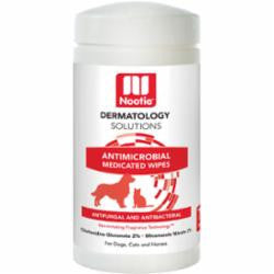 Nootie Dermatology Solutions Antimicrobial Medicated Wipes For Dogs & Cats-70-ct-{L+x} 811048022165