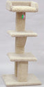 North American Pet Tree with Tray and 2 Shelves Scratcher Assorted 44 in - Cat