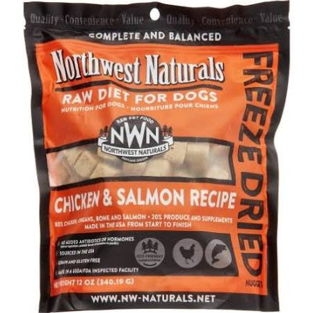 Northwest Naturals Dog Freeze Dried Chicken and Salmon Nuggets 12oz {L+x} 087316384505