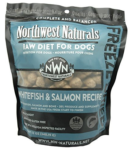 Northwest Naturals Dog Freeze Dried Nuggets Whitefish Salmon 11oz {L+x} {R} 087316385779