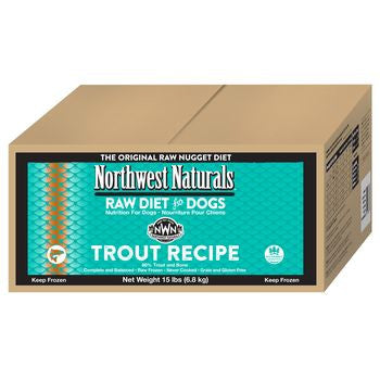 Northwest Naturals Dog Frozen Nuggets Trout Bulk 15lb SD - 5