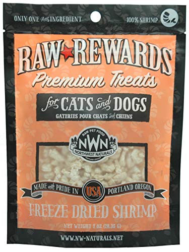 Northwest Naturals Dogs and Cats Freeze Dried Shrimp Treats 1oz{L+x} 087316386189