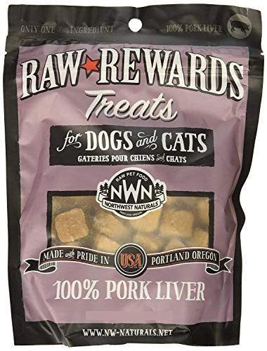 Northwest Naturals Dogs and Cats Freeze Dried Treat Pork Liver 10oz{L+x} 087316385908